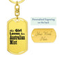 Australian Mist - Luxury Dog Tag Keychain