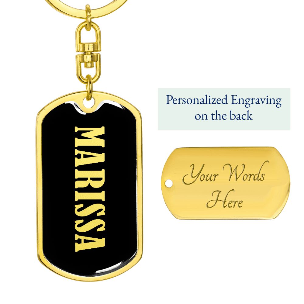 Marissa v02 - Luxury Dog Tag Keychain