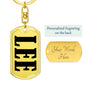 Lee v01 - Luxury Dog Tag Keychain
