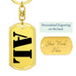 Al - Luxury Dog Tag Keychain