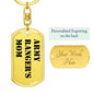 Army Ranger's Mom - Luxury Dog Tag Keychain