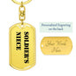 Soldier's Niece - Luxury Dog Tag Keychain