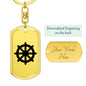 Dharma Wheel - Luxury Dog Tag Keychain