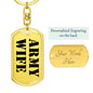 Army Wife - Luxury Dog Tag Keychain