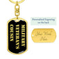 Military Veteran's Cousin v2 - Luxury Dog Tag Keychain
