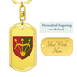 1129th Air Defence Missile Regiment (Ukraine) - Luxury Dog Tag Keychain
