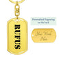 Rufus - Luxury Dog Tag Keychain