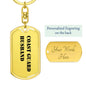 Coast Guard Husband - Luxury Dog Tag Keychain
