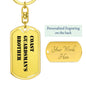 Coast Guardsman's Brother - Luxury Dog Tag Keychain