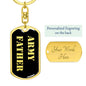 Army Father v2 - Luxury Dog Tag Keychain