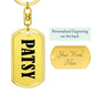 Patsy v01 - Luxury Dog Tag Keychain