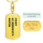 Coast Guardsman's Sister - Luxury Dog Tag Keychain