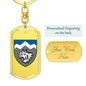 108th Mountain Assault Battalion (Ukraine) - Luxury Dog Tag Keychain
