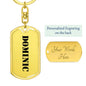 Dominic - Luxury Dog Tag Keychain