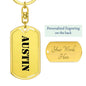 Austin - Luxury Dog Tag Keychain