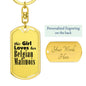 Belgian Malinois - Luxury Dog Tag Keychain