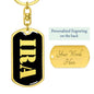 Ira v3 - Luxury Dog Tag Keychain