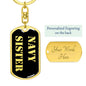 Navy Sister v2 - Luxury Dog Tag Keychain