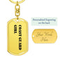 Coast Guard Girl - Luxury Dog Tag Keychain