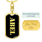 Abel v3 - Luxury Dog Tag Keychain