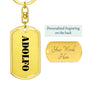 Adolfo - Luxury Dog Tag Keychain