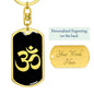 Om Symbol v2 - Luxury Dog Tag Keychain