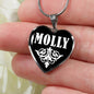 Molly v02 - Heart Pendant Luxury Necklace
