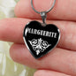 Marguerite v01s - Heart Pendant Luxury Necklace