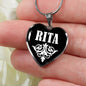 Rita v02 - Heart Pendant Luxury Necklace