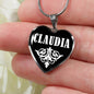 Claudia v02 - Heart Pendant Luxury Necklace