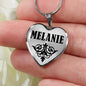 Melanie v01 - Heart Pendant Luxury Necklace