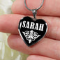 Sarah v02 - Heart Pendant Luxury Necklace