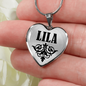 Lila v01 - Heart Pendant Luxury Necklace