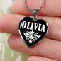 Olivia v02 - Heart Pendant Luxury Necklace