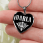 Darla v02 - Heart Pendant Luxury Necklace