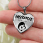 Mama, Est. 1971 - Heart Pendant Luxury Necklace
