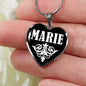 Marie v02 - Heart Pendant Luxury Necklace