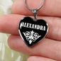 Alexandra v02 - Heart Pendant Luxury Necklace