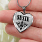 Susie v01 - Heart Pendant Luxury Necklace