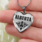 Alberta v01 - Heart Pendant Luxury Necklace