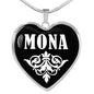 Mona v02 - Heart Pendant Luxury Necklace