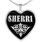 Sherri v01s - Heart Pendant Luxury Necklace