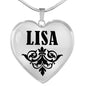 Lisa v01 - Heart Pendant Luxury Necklace