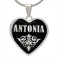 Antonia v02 - Heart Pendant Luxury Necklace