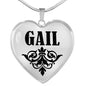 Gail v01 - Heart Pendant Luxury Necklace