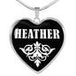 Heather v02 - Heart Pendant Luxury Necklace