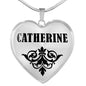 Catherine v01 - Heart Pendant Luxury Necklace