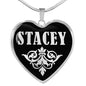 Stacey v01s - Heart Pendant Luxury Necklace