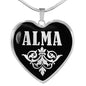 Alma v01s - Heart Pendant Luxury Necklace
