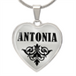 Antonia v01 - Heart Pendant Luxury Necklace
